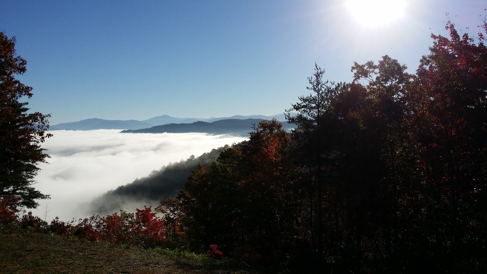 Valley fog below the Smokies