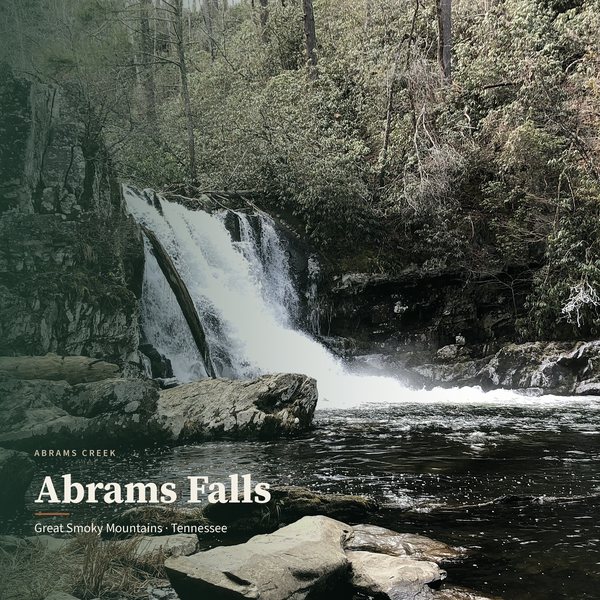 Abrams Falls — Smokies poster
