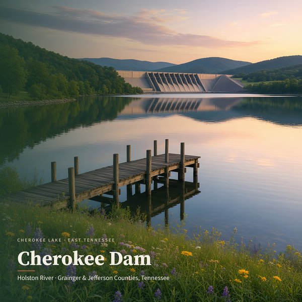 Cherokee Dam — Cherokee Lake, Holston River poster