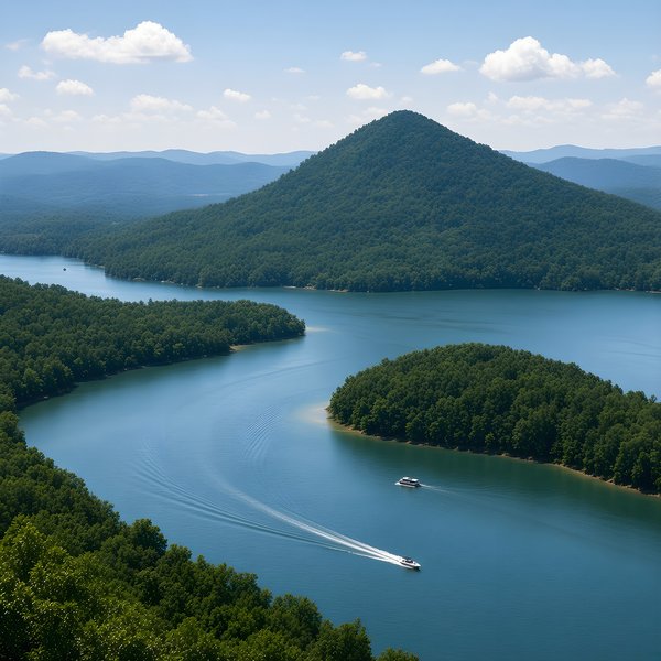 Cherokee Lake from Clinch Mountain — no title poster