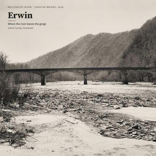 Chestoa Bridge on the Nolichucky — Erwin poster