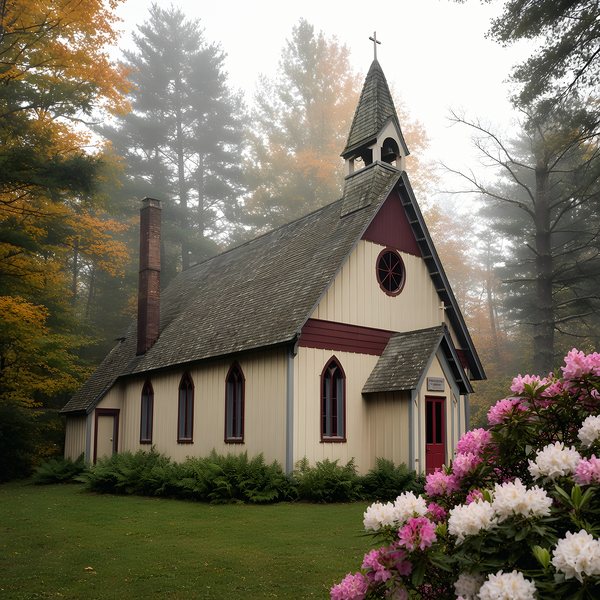 Christ Church Episcopal — no title — Historic Rugby poster (AI-assisted artwork)