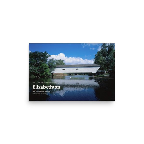 Doe River Covered Bridge — Elizabethton poster