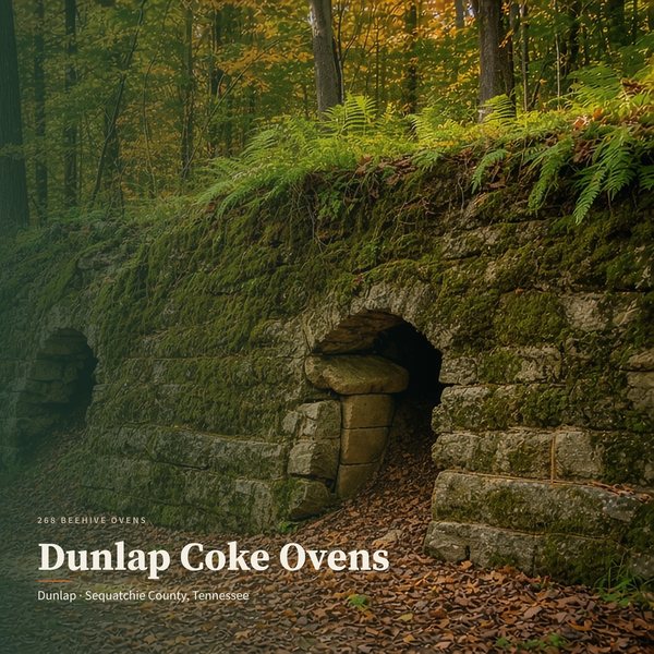 Dunlap Coke Ovens — Sequatchie County poster (AI-assisted artwork)