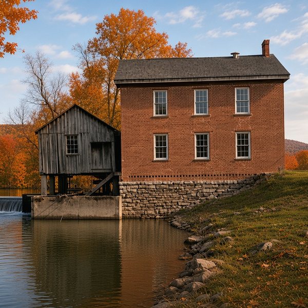 Ketner’s Mill — no title — Marion County poster (AI-assisted artwork)
