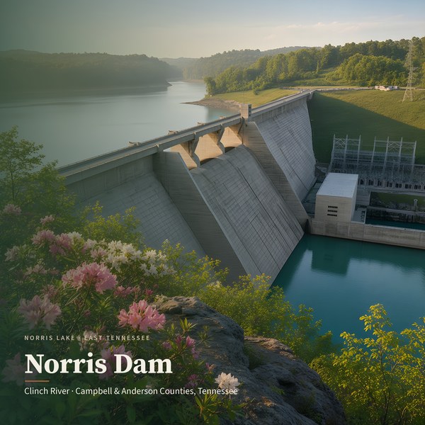 Norris Dam — Clinch River, East Tennessee poster