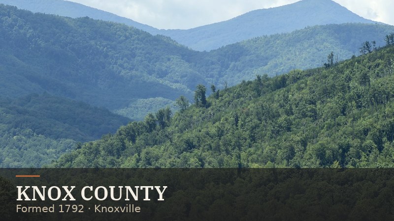Knox County — formed 1792, seat Knoxville